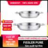 Chảo inox 2 quai Fissler Pure 24cm-28cm made in Germany
