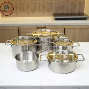 Alternative view of Bộ nồi FISSLER Pure Collection 5 món vung kính kèm quánh made in Germany