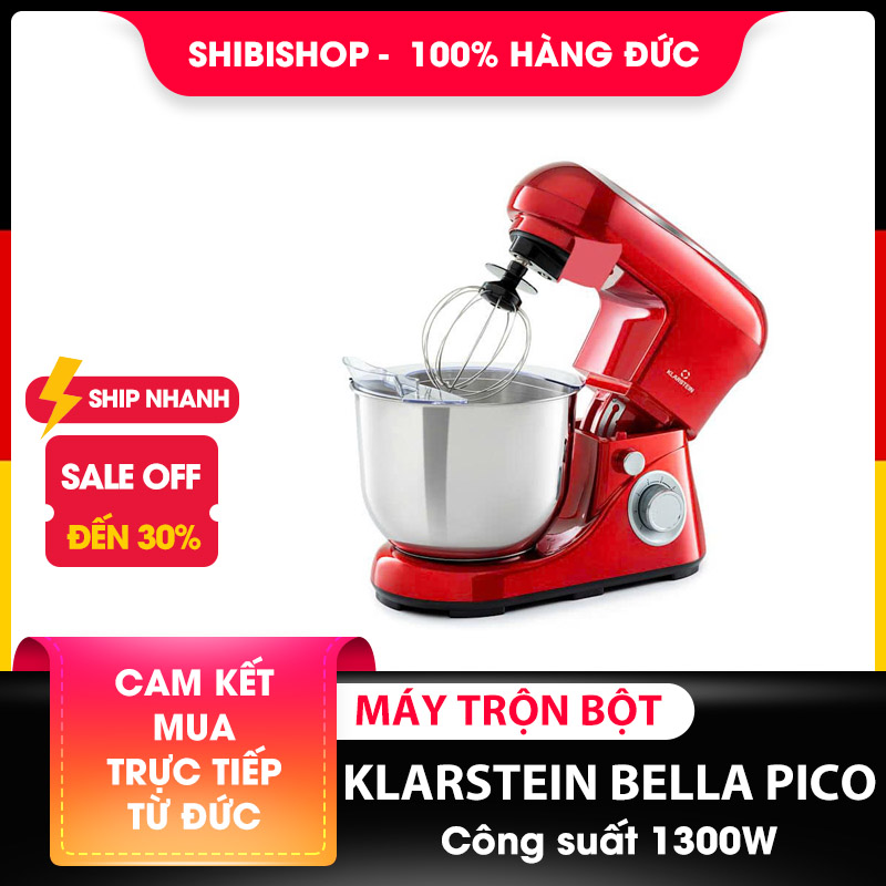 Máy trộn bột KLARSTEIN BELLA PICO- Công suất 1300w- Nội địa Đức