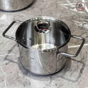 Alternative view of Bộ nồi FISSLER LUMITHERM 2026 5 món MADE IN GERMANY, chất liệu thép bóng gương, nắp kính cường lực cao cấp