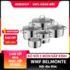 Bộ nồi WMF BELMONTE 5 món nắp kính cường lực