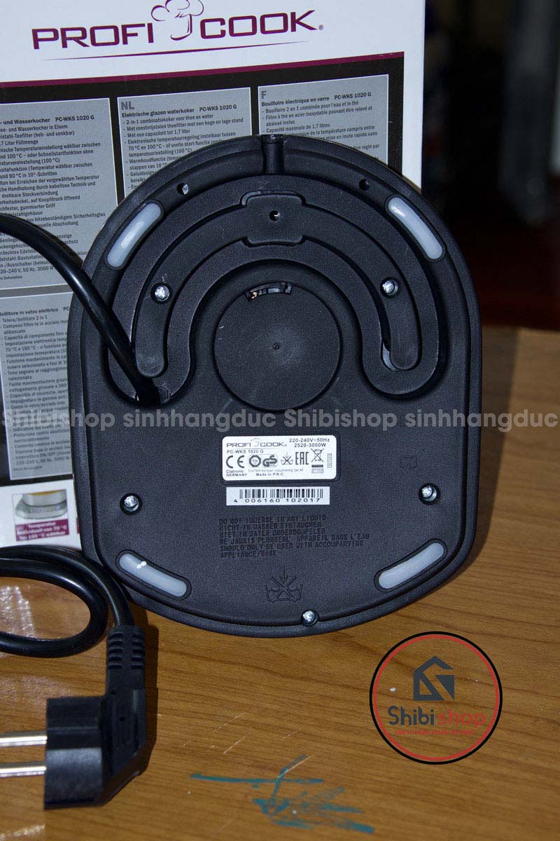 Ấm siêu tốc ProfiCook PC-WKS 1020G dung tích 1.7L kèm lõi pha trà thép không gỉ cao cấp, nội địa Đức - Ảnh 5