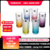 Bộ 6 cốc pha lê Bohemia Diamond Tumbler màu ombre 260ml sản xuất tại cộng hoà Séc