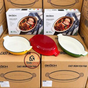 Chảo gang GKÖCH FD24C OVAL phủ men sứ cao cấp - Ảnh 8