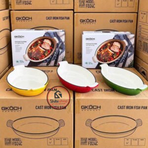 Chảo gang GKÖCH FD24C OVAL phủ men sứ cao cấp - Ảnh 7