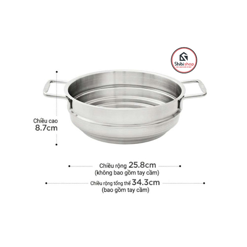 Xứng hấp inox FISSLER MULTI Steamer Inset 24cm-M - Ảnh 2