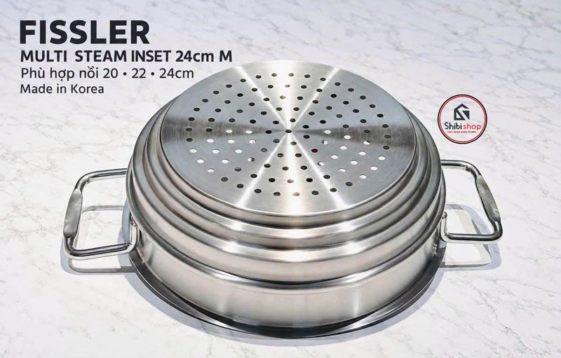 Xứng hấp inox FISSLER MULTI Steamer Inset 24cm-M - Ảnh 4